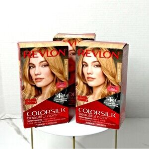 Revlon ColorSilk Beautiful Salon Quality Hair Color - 71 Golden Blonde Set of 3